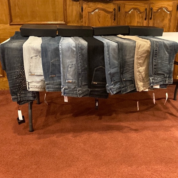 NWT Size 0 Long High Rise Sculpt Straight Leg - Acid Wash Look (ABBA) - Picture 12 of 12